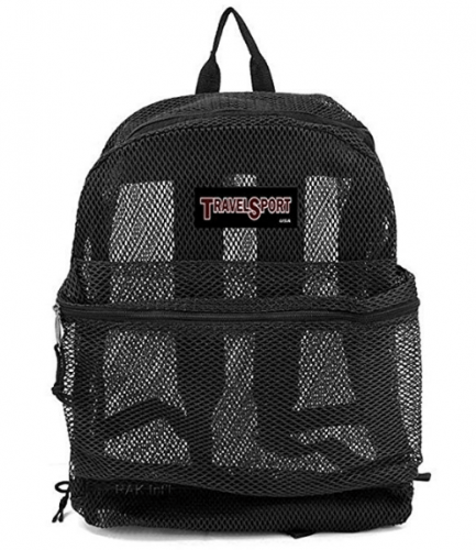 Travel Sport Transparent See-Through Mesh Backpack