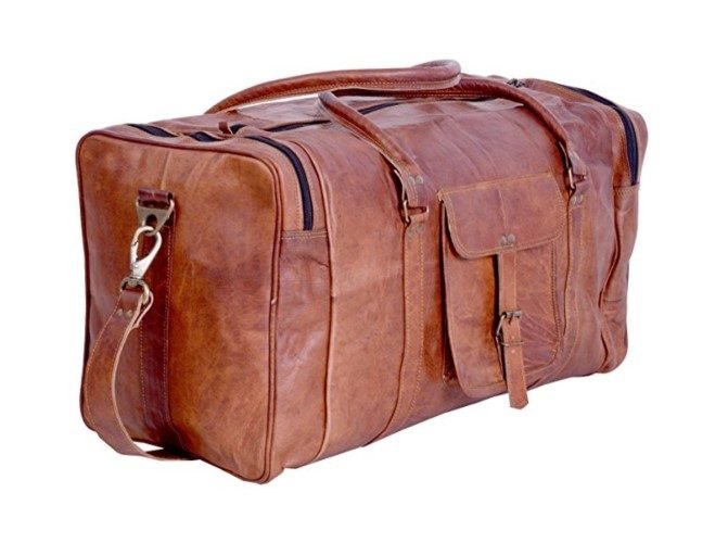 Komal's Passion Leather 21 Inch Vintage Leather Duffel