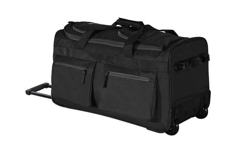 Olympia Luggage 22 inch 8 Pocket Rolling Duffel Bag