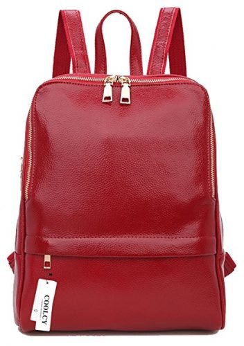 Coolcy Hot Style Women Real Genuine Leather Backpack 352x500 
